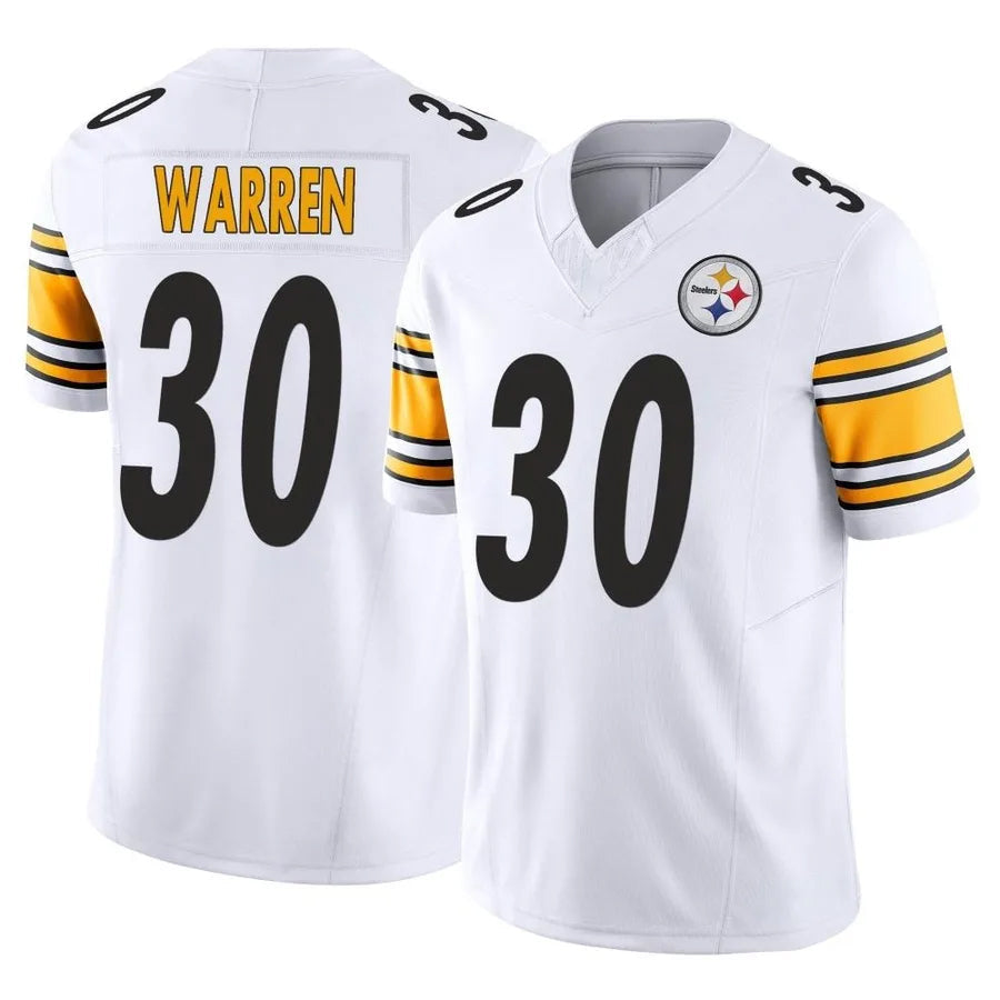 Elroe P.Steelers #30 Jaylen Warren Player White Vapor F.U.S.E. Limited Stitched Jerseys