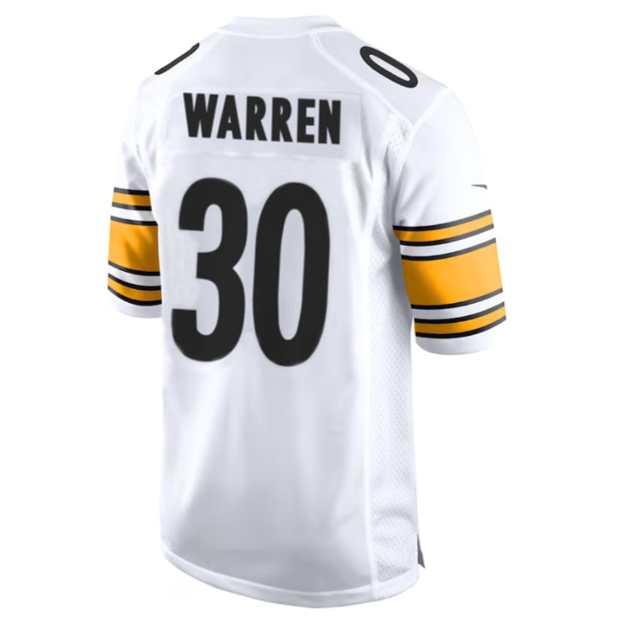 Elroe P.Steelers #30 Jaylen Warren White Game American Stitched Jerseys