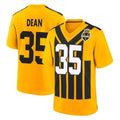 Elroe P.Steelers #35 Jamel Dean Player Gold Limited 1933 Throwback Home Game Stitched Jerseys