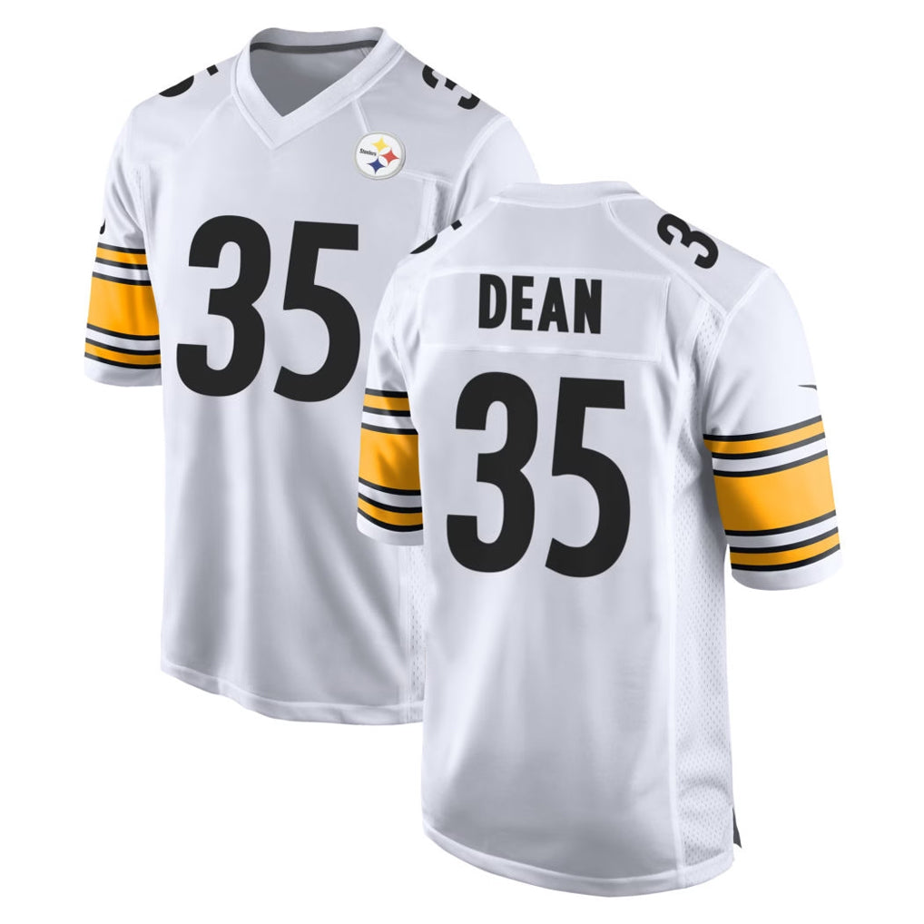 Elroe P.Steelers #35 Jamel Dean Player White Home Game Stitched Jerseys