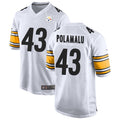 Elroe P.Steelers #43 Troy Polamalu Player White Home Game Stitched Jerseys