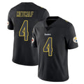 Elroe P.Steelers #4 DK Metcalf Player Black Impact Limited Home Game Stitched Jerseys