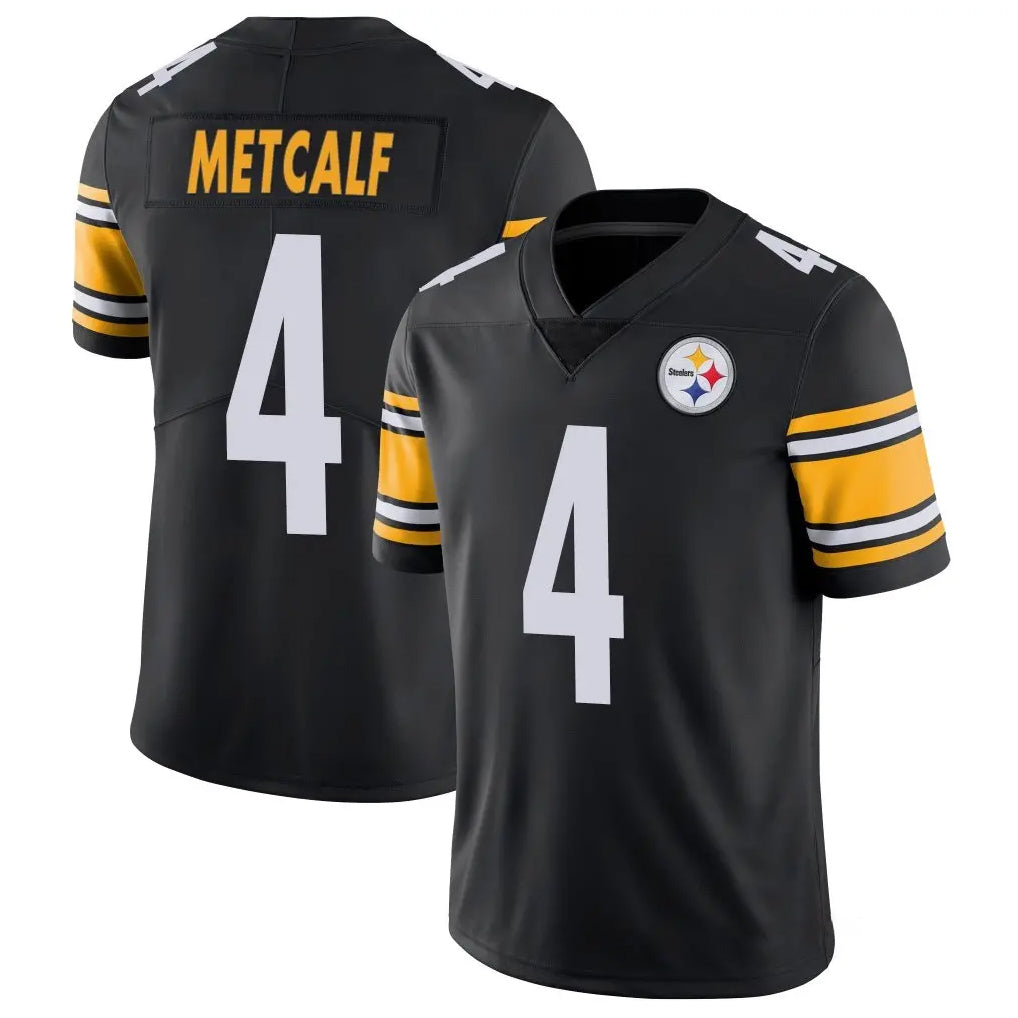 Elroe P.Steelers #4 DK Metcalf Player Black Limited Vapor Untouchable Home Game Stitched Jerseys