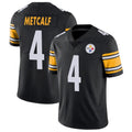 Elroe P.Steelers #4 DK Metcalf Player Black Limited Vapor Untouchable Home Game Stitched Jerseys