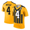 Elroe P.Steelers #4 DK Metcalf Player Gold Legend Limited 1933 Throwback Performance Home Game Stitched Jerseys