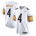 Elroe P.Steelers #4 DK Metcalf Player White Game Replica Stitched Jerseys