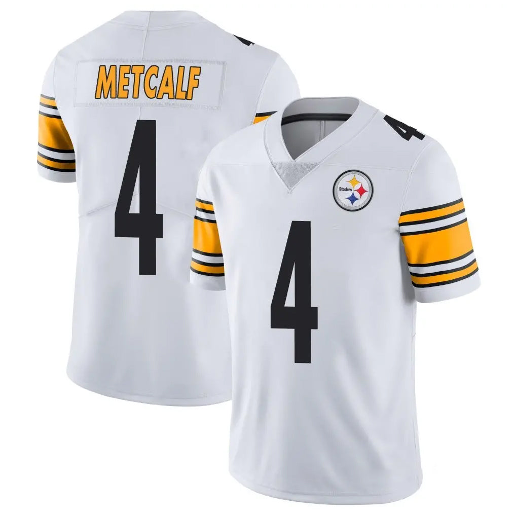 Elroe P.Steelers #4 DK Metcalf Player White Limited Vapor Untouchable Home Game Stitched Jerseys