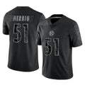 Elroe P.Steelers #51 Nick Herbig Player Black Reflective Limited Home Game Stitched Jerseys