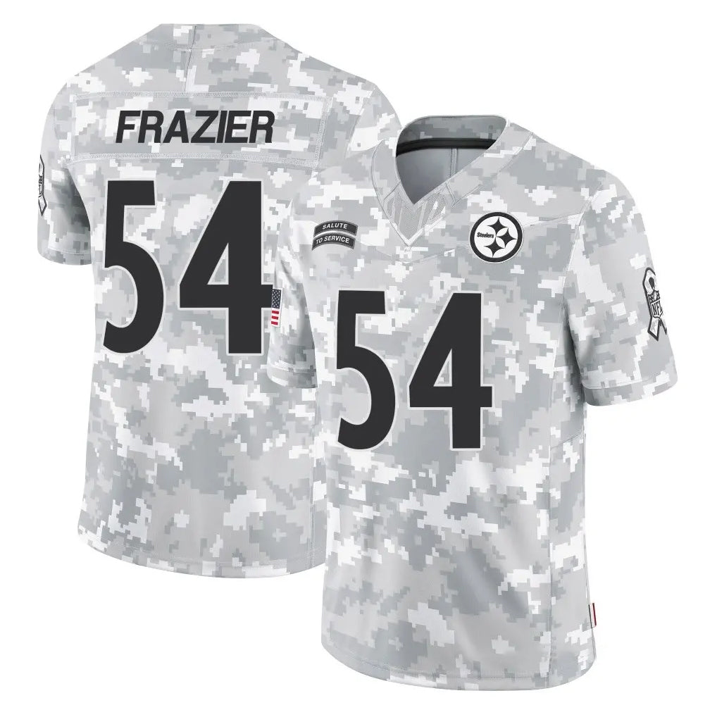 Elroe P.Steelers #54 Zach Frazier Player Arctic Camo Limited Salute To Service Home Game Stitched Jerseys