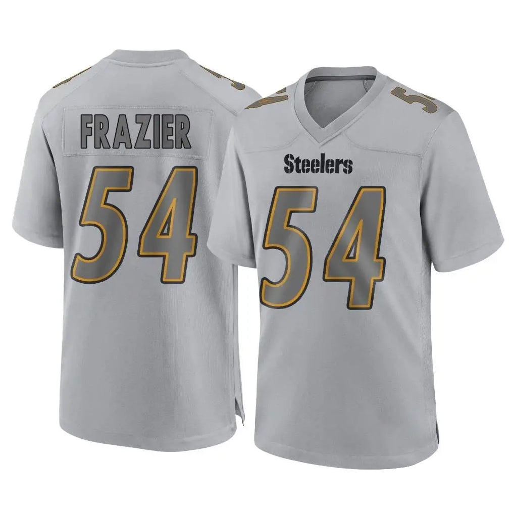 Elroe P.Steelers #54 Zach Frazier Player Gray Atmosphere Fashion Home Game Stitched Jerseys