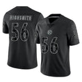 Elroe P.Steelers #56 Alex Highsmith Player Black Reflective Limited Home Game Stitched Jerseys