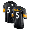 Elroe P.Steelers #5 Jalen Ramsey Player Black Home Game Stitched Jerseys