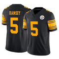 Elroe P.Steelers #5 Jalen Ramsey Player Black Limited 2nd Alternate Vapor F.U.S.E. Home Game Stitched Jerseys