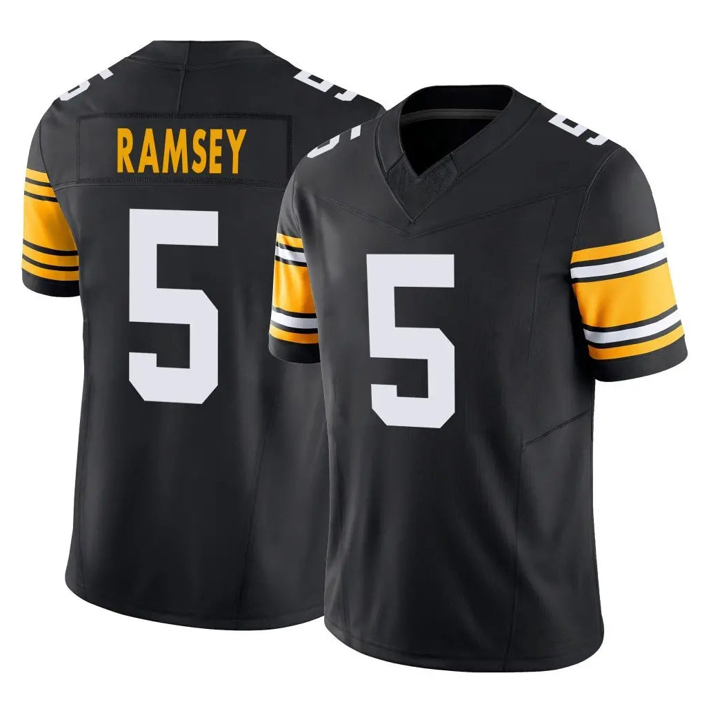 Elroe P.Steelers #5 Jalen Ramsey Player Black Limited Alternate Vapor F.U.S.E. Home Game Stitched Jerseys