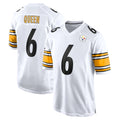 Elroe P.Steelers #6 Patrick Queen Player White Home Game Stitched Jerseys