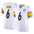 Elroe P.Steelers #6 Patrick Queen Player White Limited Vapor F.U.S.E. Home Game Stitched Jerseys