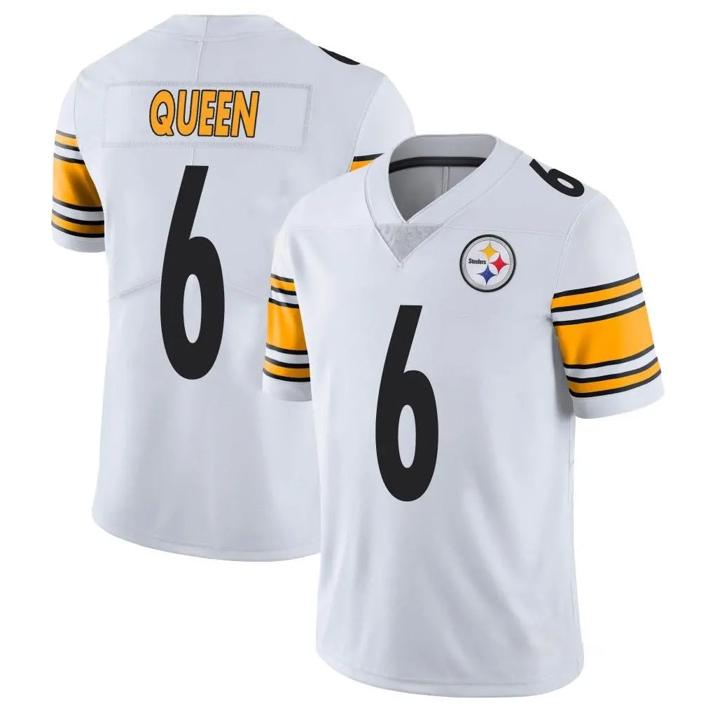 Elroe P.Steelers #6 Patrick Queen Player White Limited Vapor Untouchable Home Game Stitched Jerseys