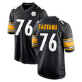 Elroe P.Steelers #76 Troy Fautanu Player Black Home Game Stitched Jerseys