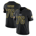 Elroe P.Steelers #76 Troy Fautanu Player Black Impact Limited Home Game Stitched Jerseys