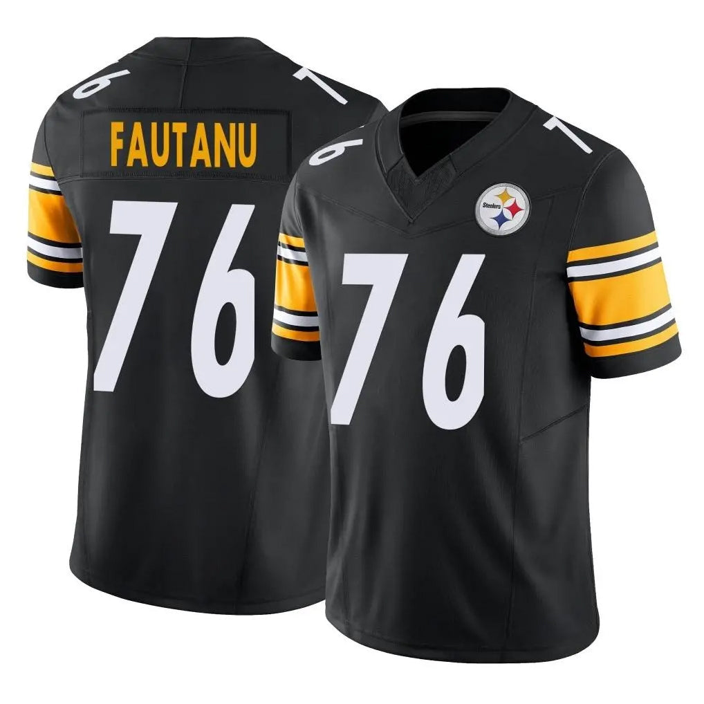 Elroe P.Steelers #76 Troy Fautanu Player Black Limited Vapor F.U.S.E. Home Game Stitched Jerseys