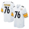 Elroe P.Steelers #76 Troy Fautanu Player White Home Game Stitched Jerseys