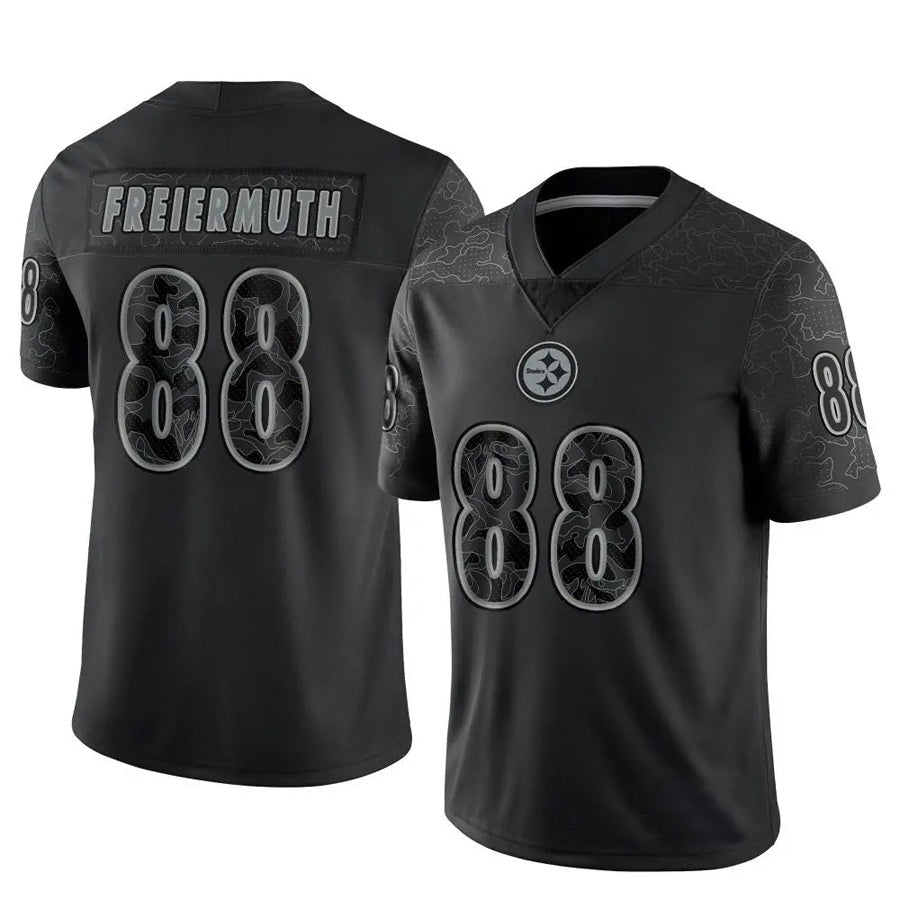 Elroe P.Steelers #88 Pat Freiermuth Player Black RFLCTV Limited Stitched Jerseys