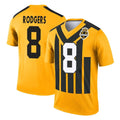 Elroe P.Steelers #8 Aaron Rodgers Player Gold Legend Limited 1933 Throwback Performance Home Game Stitched Jerseys
