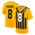 Elroe P.Steelers #8 Aaron Rodgers Player Gold Limited 1933 Throwback Home Game Stitched Jerseys