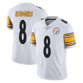 Elroe P.Steelers #8 Aaron Rodgers Player White Limited Vapor Untouchable Home Game Stitched Jerseys