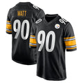 Elroe P.Steelers #90 T.J. Watt Player Black Home Game Stitched Jerseys