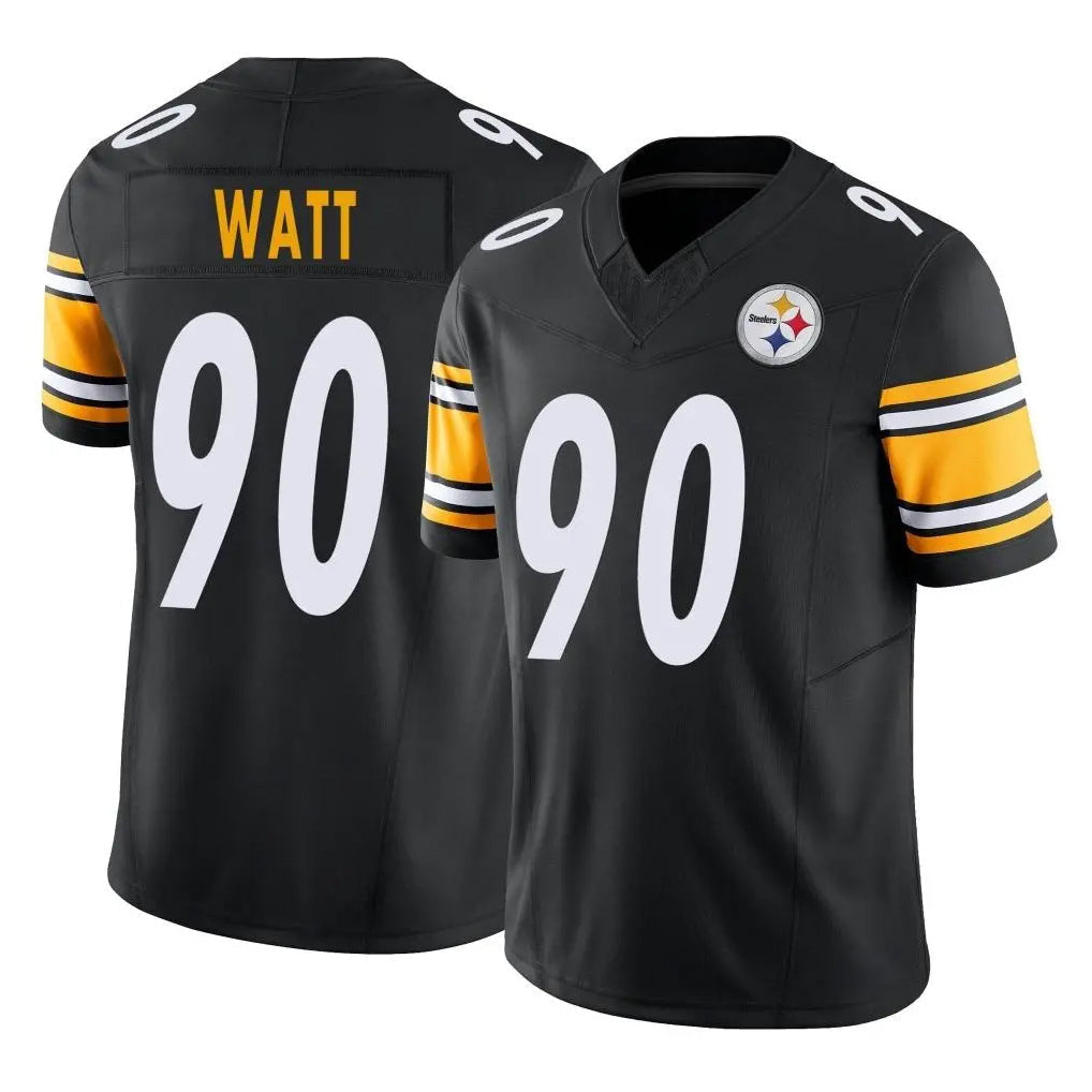 Elroe P.Steelers #90 T.J. Watt Player Black Limited Vapor F.U.S.E. Home Game Stitched Jerseys