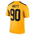 Elroe P.Steelers #90 T.J. Watt Player Gold Alternate 1933 Throwback Legend Performance Top Stitched Jerseys