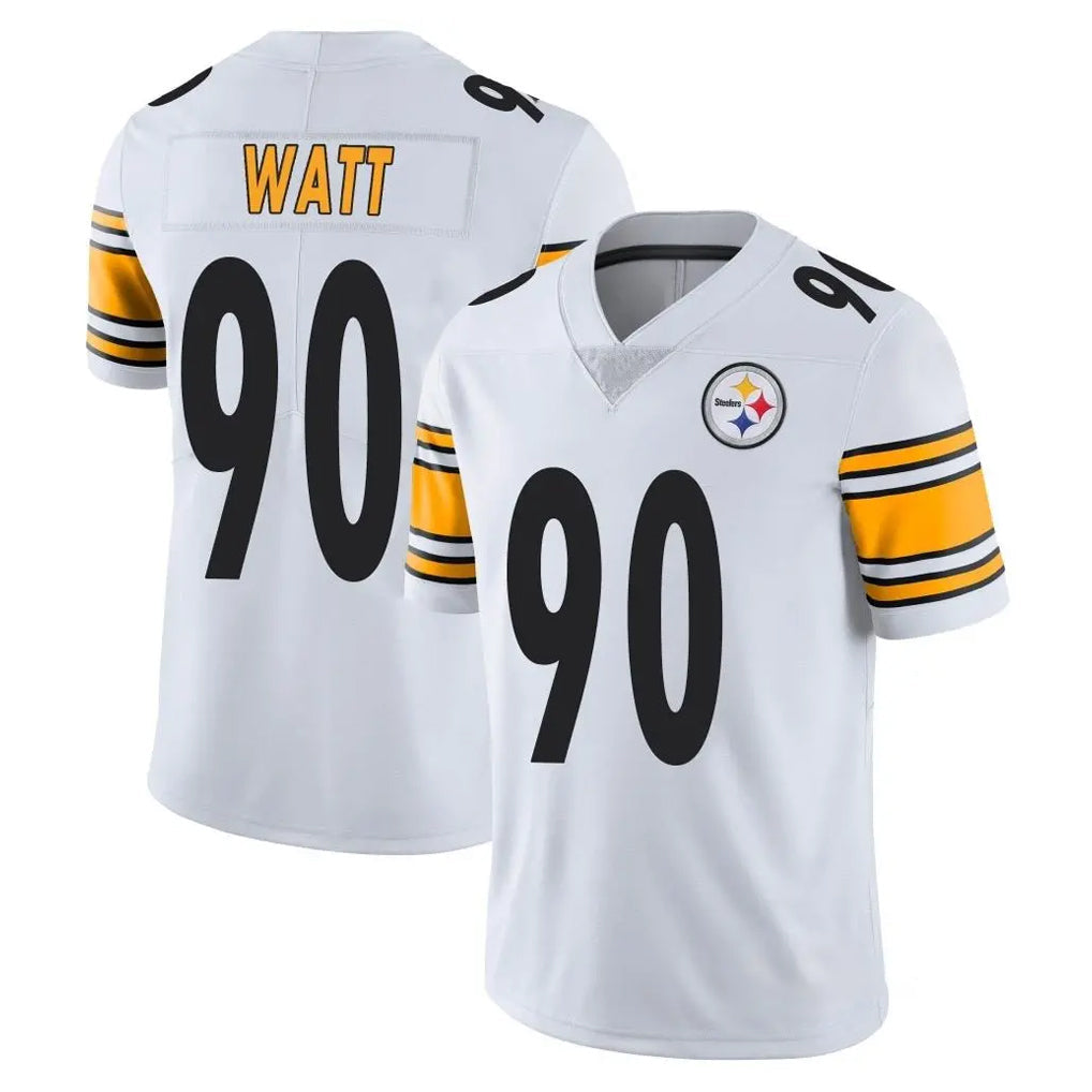 Elroe P.Steelers #90 T.J. Watt Player White Limited Vapor Untouchable Home Game Stitched Jerseys