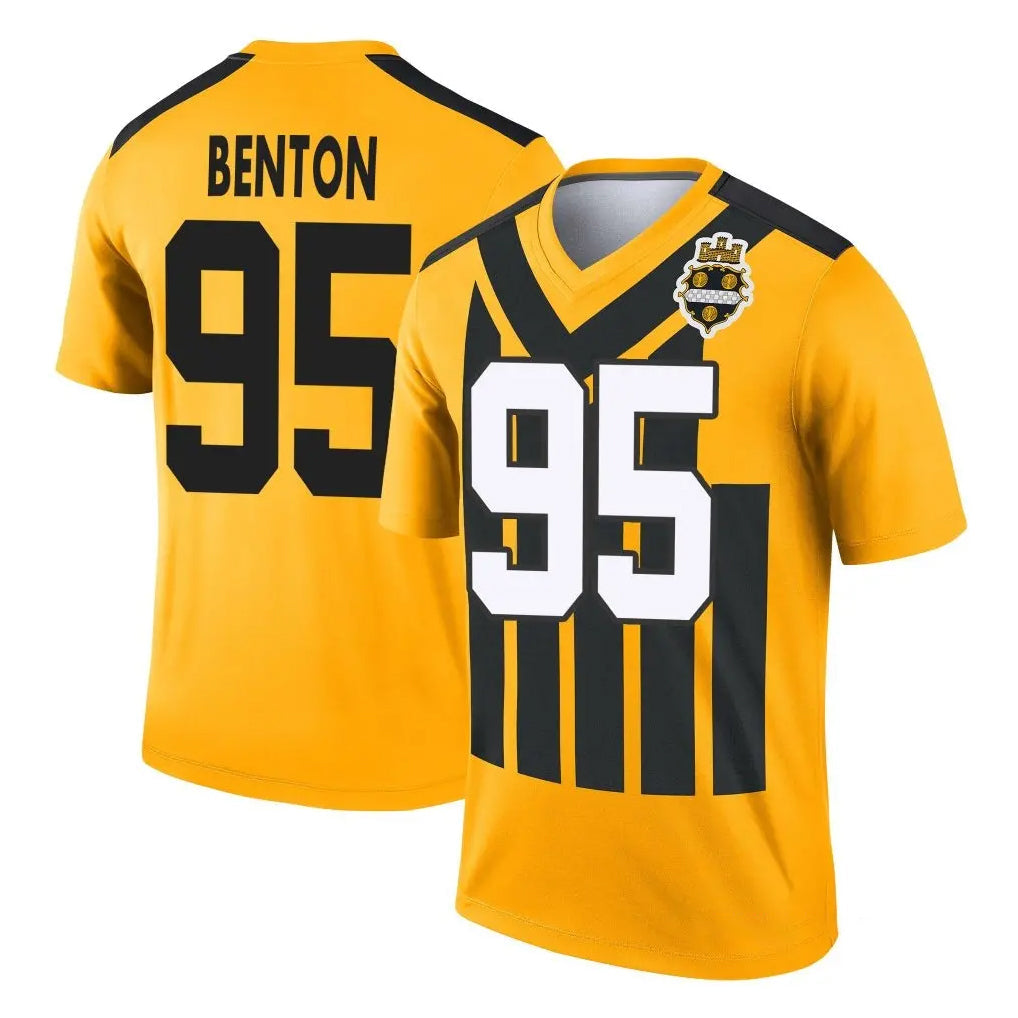 Elroe P.Steelers #95 Keeanu Benton Player Gold Legend Limited 1933 Throwback Performance Home Game Stitched Jerseys