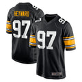 Elroe P.Steelers #97 Cameron Heyward Player Black Home Limited Stitched Jerseys