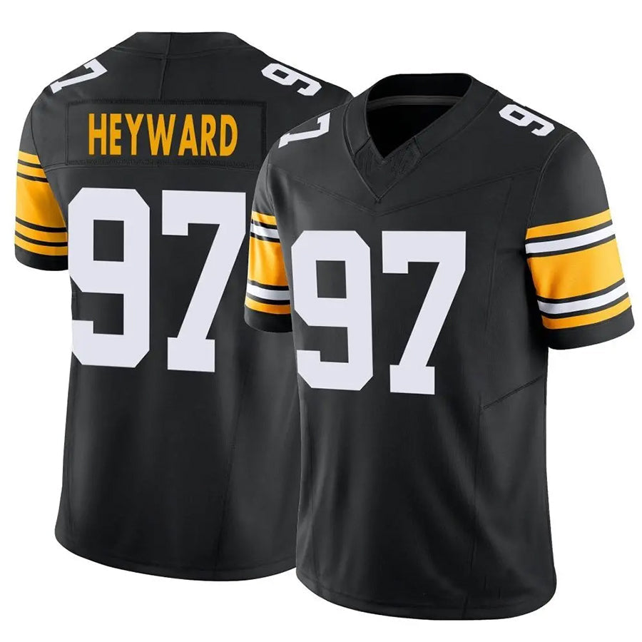 Elroe P.Steelers #97 Cameron Heyward Player Black Vapor F.U.S.E. Limited Stitched Jerseys