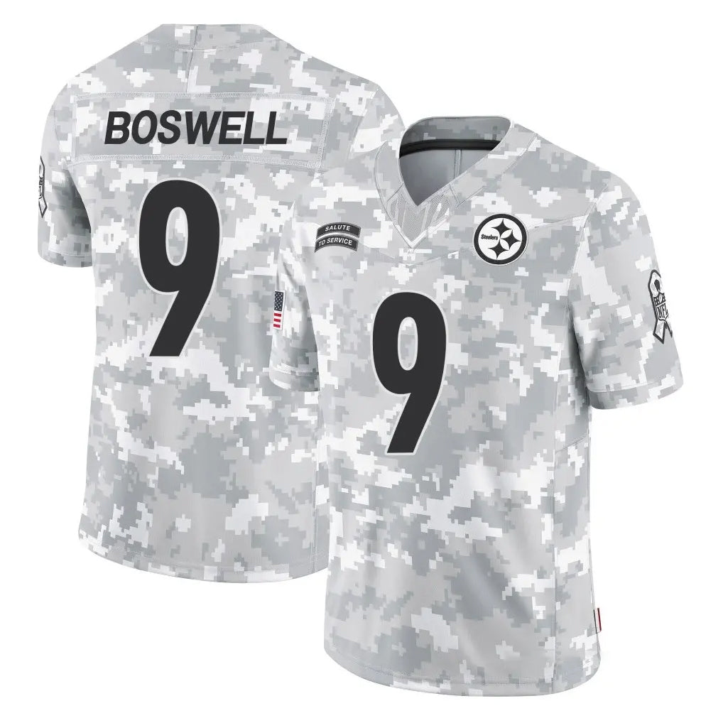 Elroe P.Steelers #9 Chris Boswell Player Arctic Camo Limited Salute To Service Home Game Stitched Jerseys