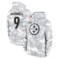 Elroe P.Steelers #9 Chris Boswell Player Arctic Camo Limited Salute to Service Pullover Hoodies Game Stitched Jerseys