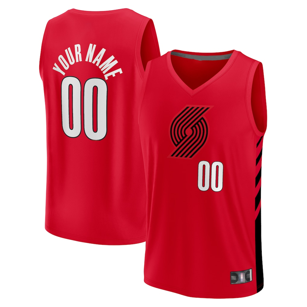 Elroe PT.Blazers Fanatics Red Fast Break Replica Jerseys - Statement Edition