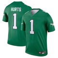 Elroe P,Eagles #1 Jalen Hurts Player Kelly Green Legend Stitched Jerseys
