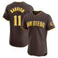 Elroe S.Diego Padres #11 Yu Darvish Player Brown Home Limited Elite Stitched Jerseys