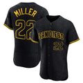 Elroe S.Diego Padres #22 Mason Miller Player Black Snake Skin City Home Limited Elite Stitched Jerseys