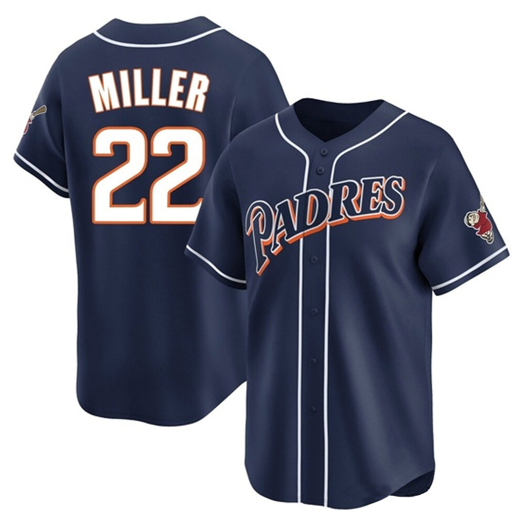 Elroe S.Diego Padres #22 Mason Miller Player Navy Cooperstown Collection Limited Home Stitched Jerseys