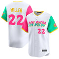 Elroe S.Diego Padres #22 Mason Miller Player White City Connect Home Limited Stitched Jerseys