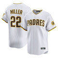 Elroe S.Diego Padres #22 Mason Miller Player White Home Limited Stitched Jerseys