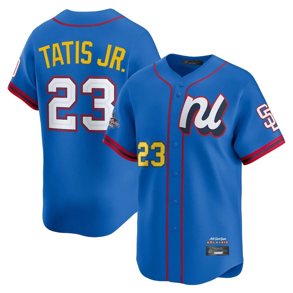 Elroe S.Diego Padres #23 Fernando Tatis Jr Player Blue National League All-Star Game Limited Stitched Jerseys