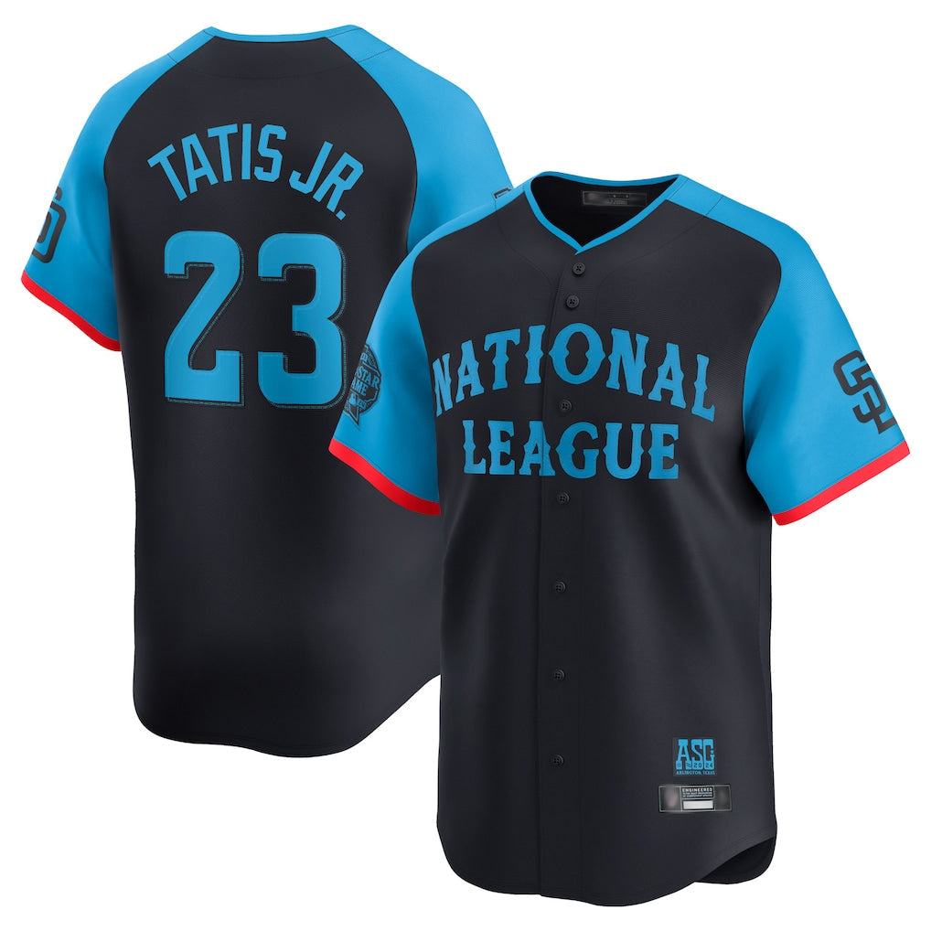 Elroe S.Diego Padres #23 Fernando Tatis Jr Player Navy National League All-Star Game Limited Stitched Jerseys