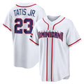 Elroe S.Diego Padres #23 Fernando Tatis Jr Player White 2026 World Classic Home Limited Stitched Jerseys
