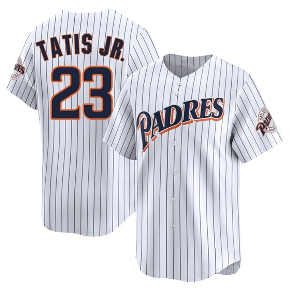 Elroe S.Diego Padres #23 Fernando Tatis Jr Player White Cooperstown Collection Limited Home Stitched Jerseys