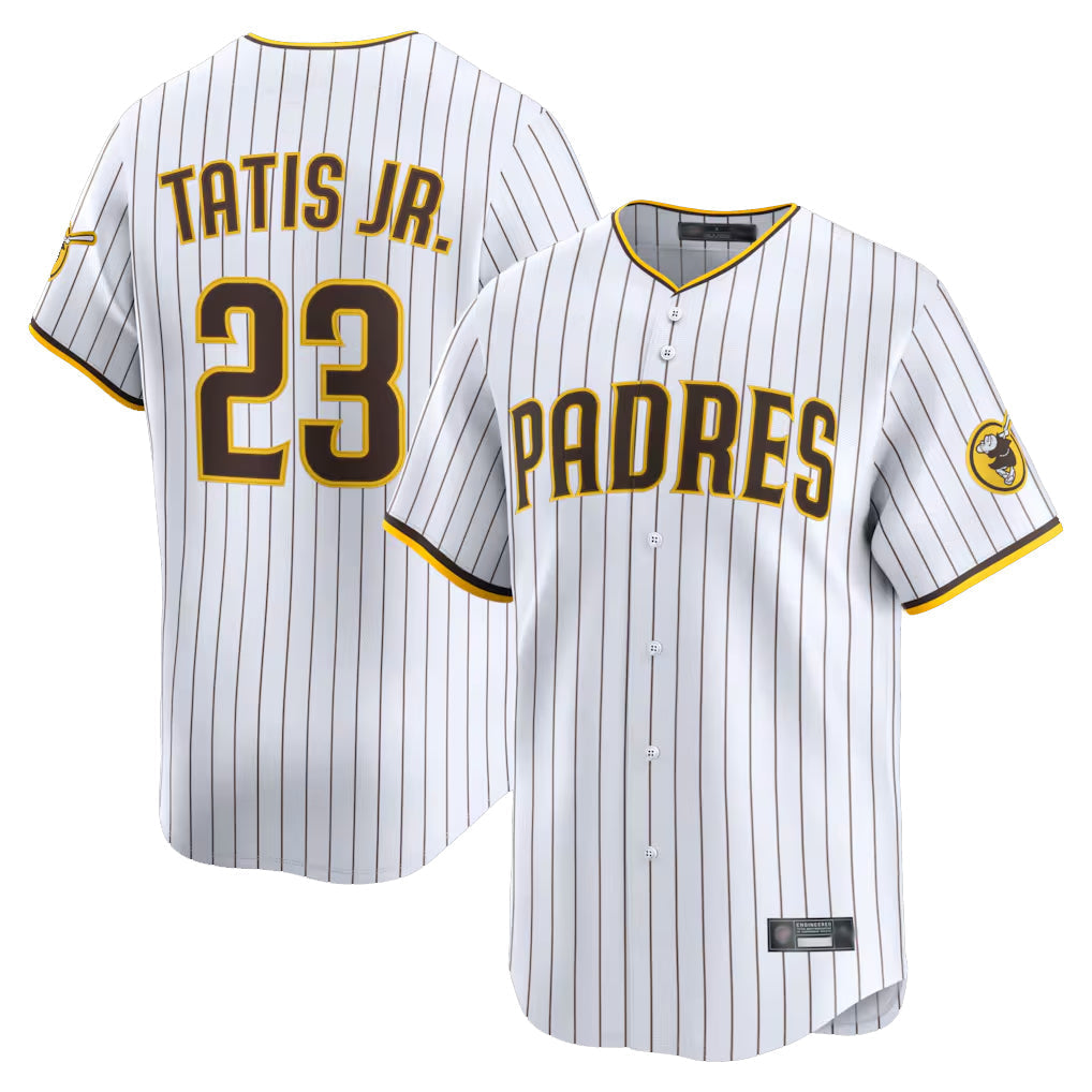 Elroe S.Diego Padres #23 Fernando Tatis Jr Player White Home Limited Stitched Jerseys